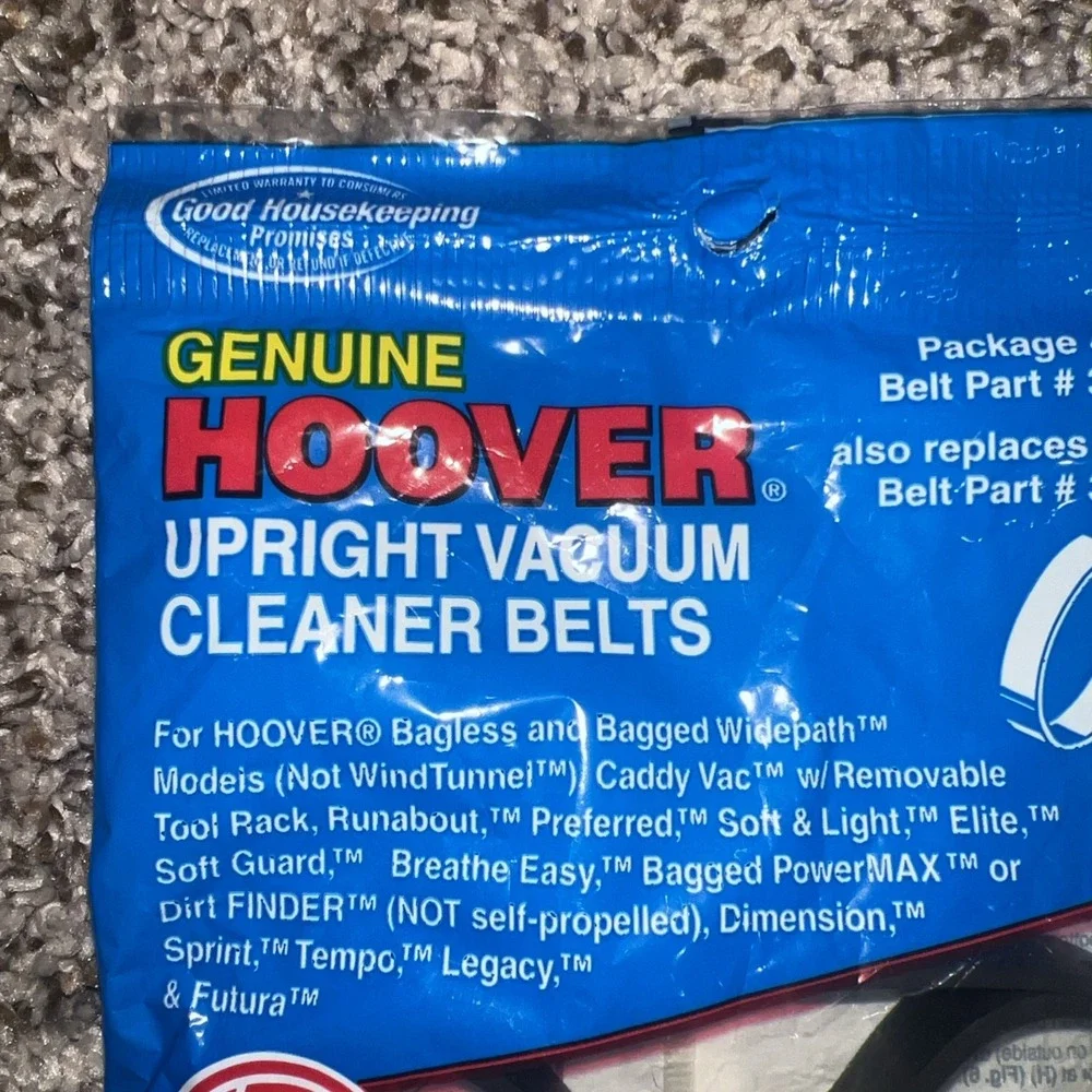 Genuine Hoover Upright Vacuum 2 Belts‎ 38528-040 40201190 40201116 New sealed
